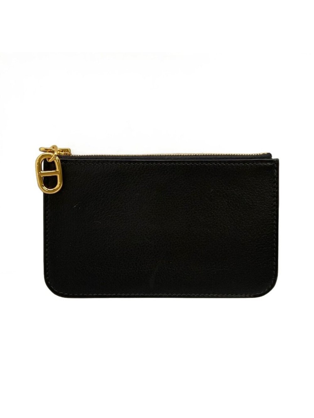 Hermes Coin Purse Zip and Go Black Silver